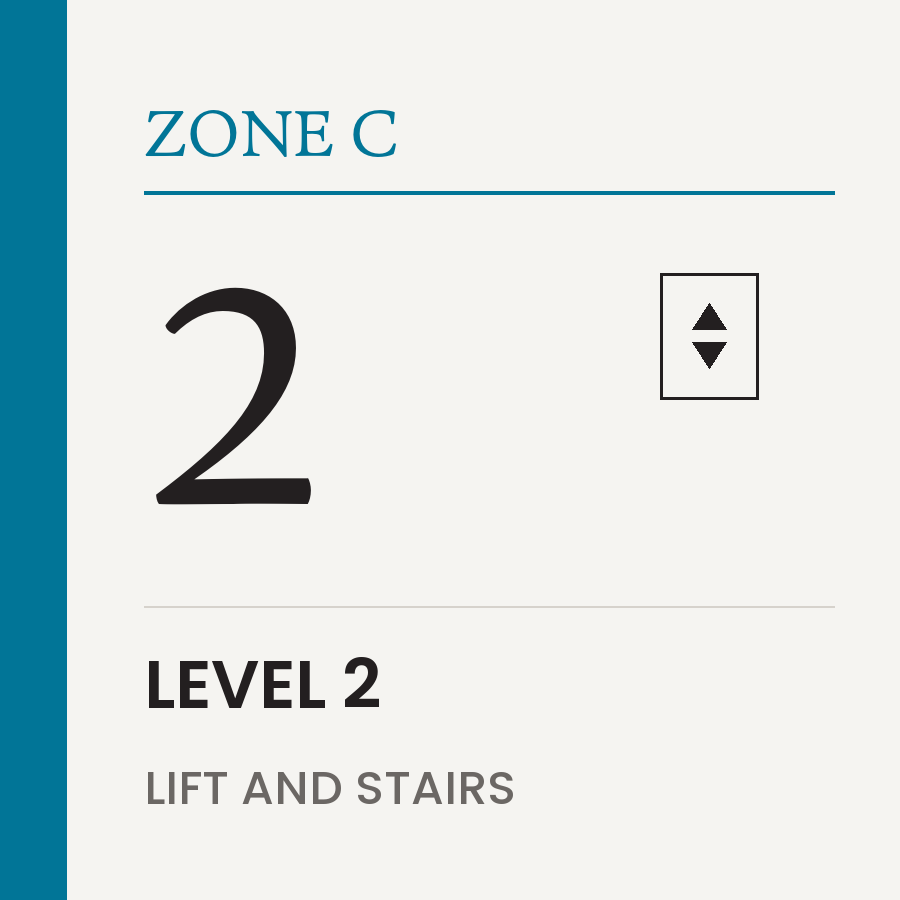 W04 Core and level marker for Zone C, 300 by 300 millimetres